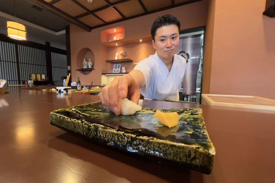 注目の寿司職人。五感で楽しむ寿司を体験！／新発田市