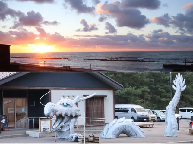 オーシャンビューの客室露天風呂から臨む日本海の夕陽にうっとり 新潟空港から行ける温泉宿巡り・瀬波温泉編/村上市