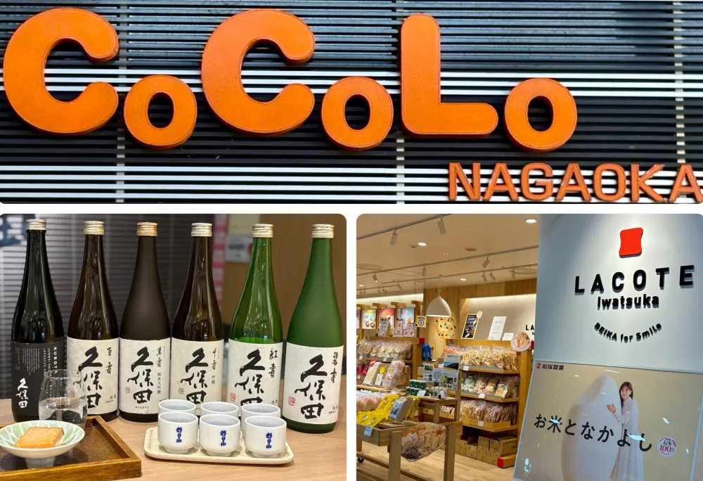 【心がはずむ駅ビル CoCoLo長岡】朝日酒造直営店・岩塚製菓グループアンテナショップお土産特集/長岡市