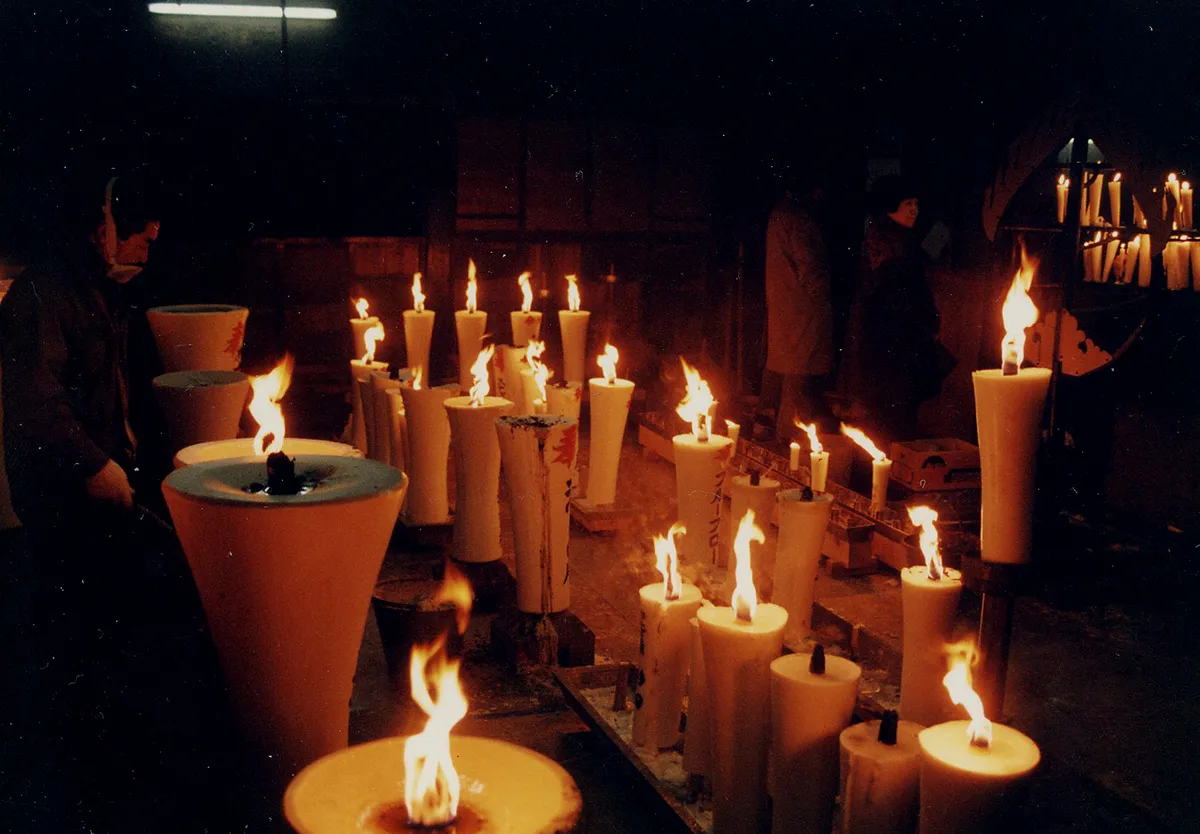 能生白山神社 お筒粥の神事・献灯祭