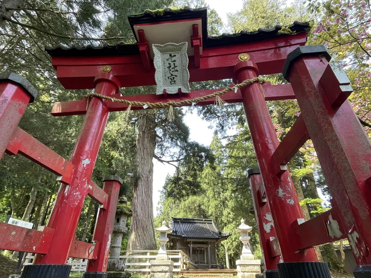 鎮守七社宮の境内