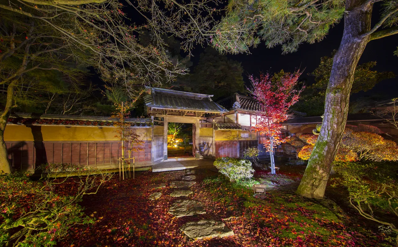北方文化博物館 紅葉ライトアップ