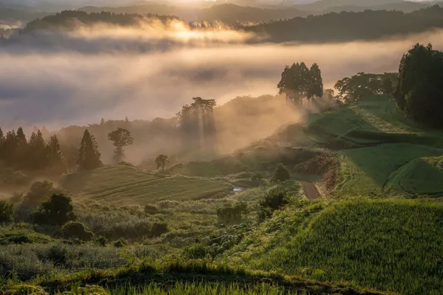 棚田風景(牧区)