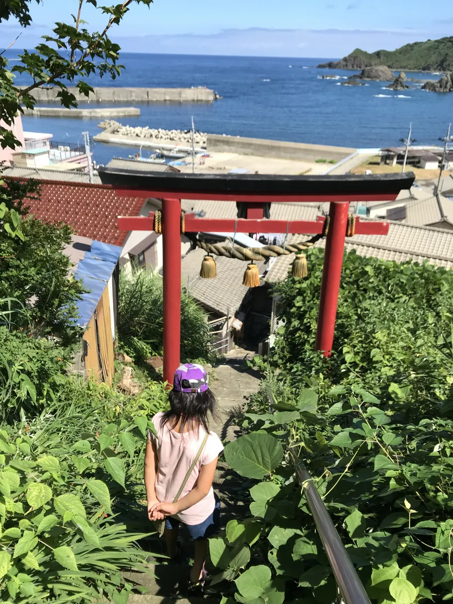釜谷・塩釜六所神社からの眺め