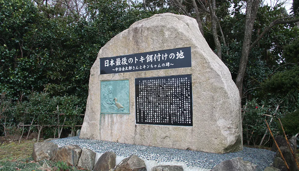 石碑は地元有志会によって建立されました。