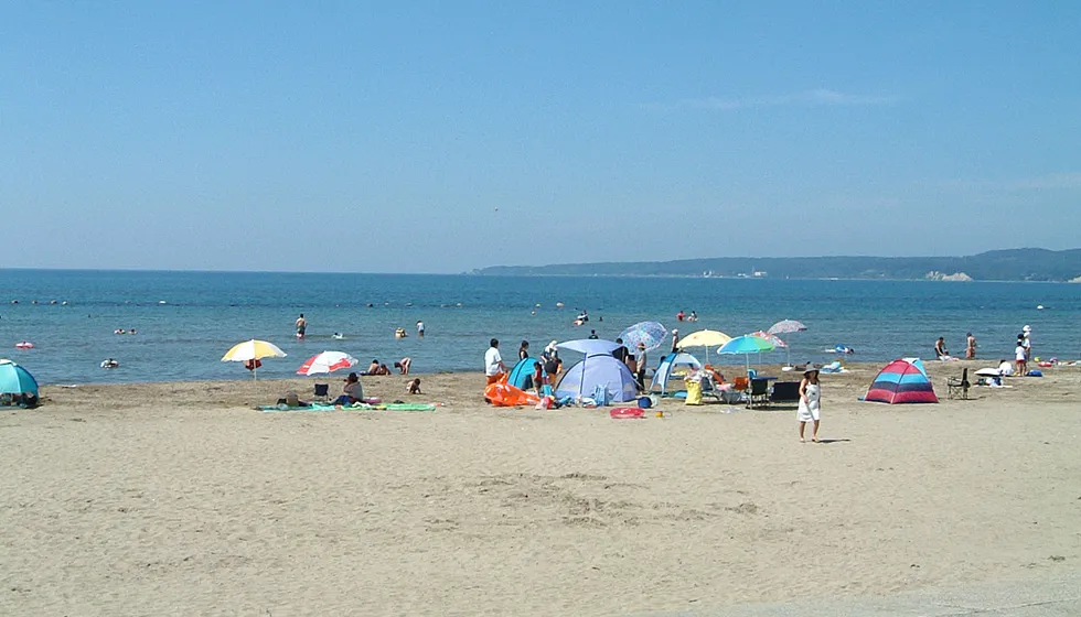 佐和田海水浴場が目の前です。